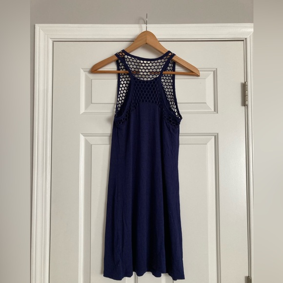 Lily Blue Beach Cover-Up Top S - Picture 3 of 12